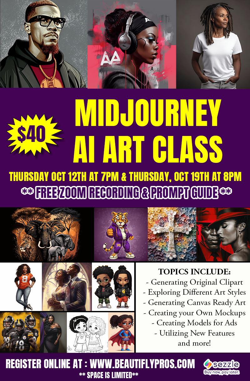 Midjourney AI Art Class w/ Free Prompt Guide – Beautifly Productions