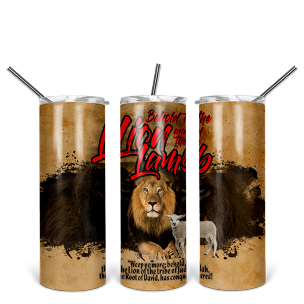 Lion and the Lamb Tumbler